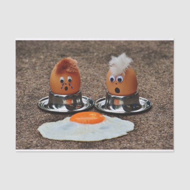 Funny eggs tissue paper (Front)