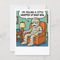 Funny Egyptian Mummy Joke Postcard