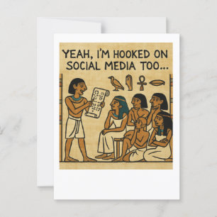 Funny Egyptian Social Media Humour Carte postale