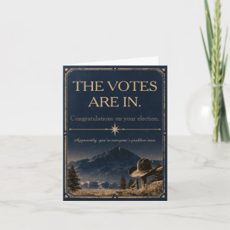 Funny Election Congratulations Card