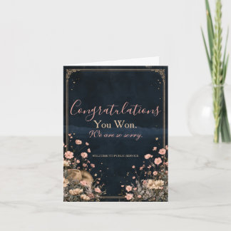 Funny Election Congratulations Card | You Won