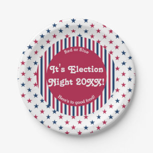 Funny Election Night Party Celebration 2024  Paper Plate