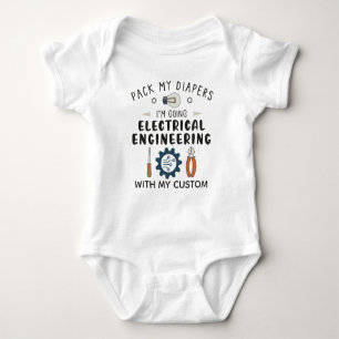 Funny Electrical Engineer Electronics Technician Baby Bodysuit
