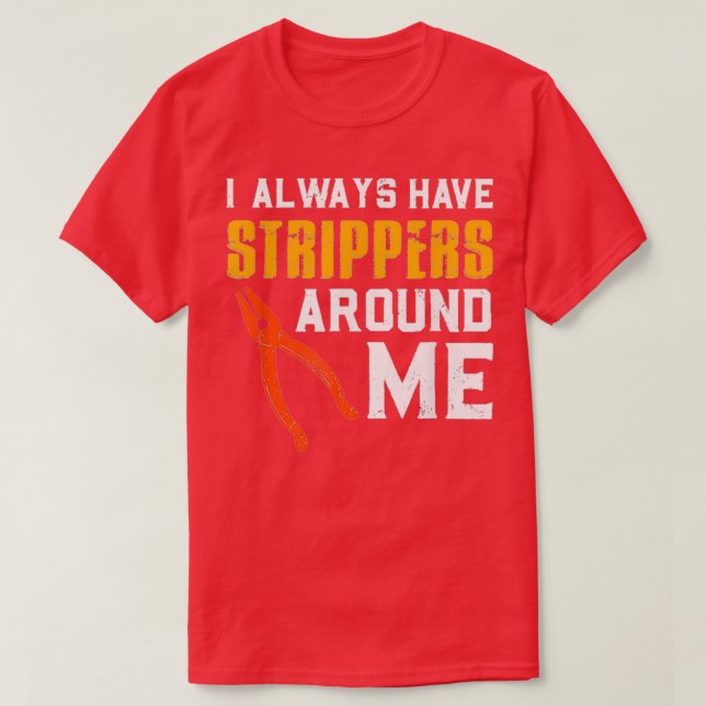 Funny Electrician 3  T-Shirt (Design Front)