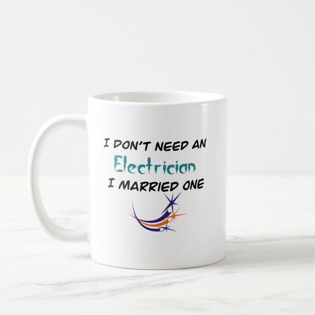 Funny Electrician coffee mug (Left)