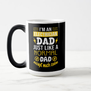 Funny Electrician Dad Gift Magic Mug