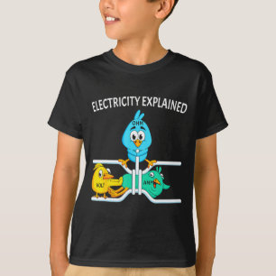 Funny Electrician For Men Women Electricity Engine T-Shirt