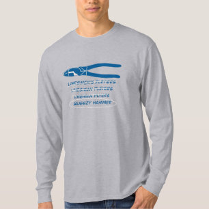 Funny Electrician Misspelled Lineman’s Pliers T-Shirt