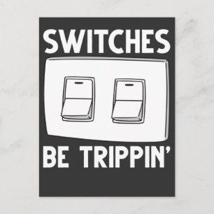 Funny Electrician Switches Electrical Engineering Postcard