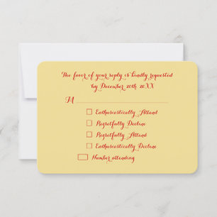 Funny Elegant Custom Holiday Christmas Party RSVP