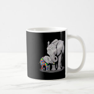 Funny Elephant Autism Awareness Autism Mom Kids Bo Coffee Mug