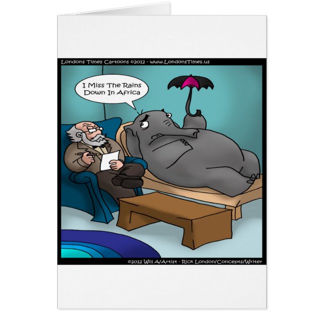 Funny Elephant In Therapy (Front)