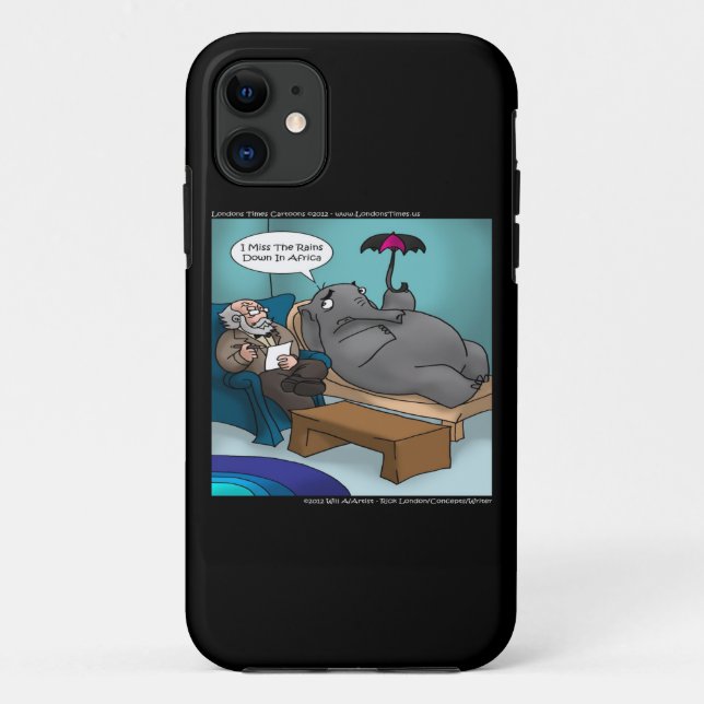 Funny Elephant In Therapy iPhone 5/5S Case (Back)