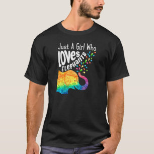 Funny Elephant  Just A Girl Who Loves Elephants T-Shirt