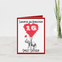 Funny elephant sweet sixteen