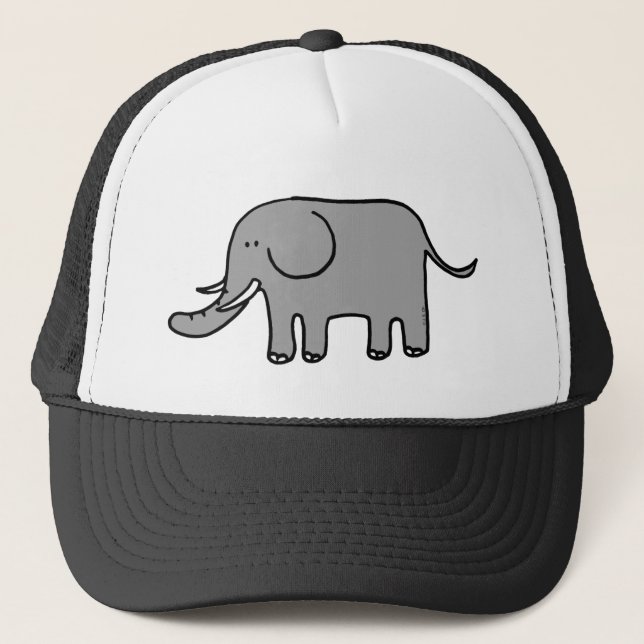 Funny elephant trucker hat (Front)