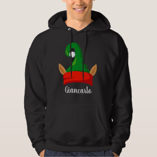 Funny elf ears red green hat personalized hoodie