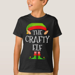 Funny Elf Family Christmas Crafty Elf Sweater Matc