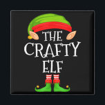 Funny Elf Family Christmas Crafty Elf Sweater Matc Magnet<br><div class="desc">Funny Elf Family Christmas Crafty Elf Sweater Matching Elf</div>
