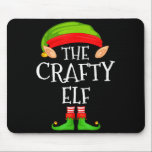 Funny Elf Family Christmas Crafty Elf Sweater Matc Mouse Pad<br><div class="desc">Funny Elf Family Christmas Crafty Elf Sweater Matching Elf</div>