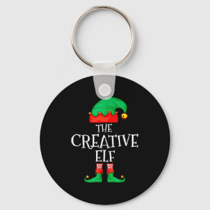 Funny Elf Family Christmas Creative Elf Sweater Me Keychain