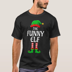 Funny Elf Matching Family Christmas Pajama T-Shirt