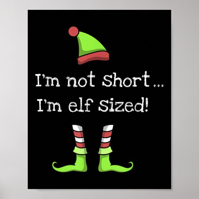 Funny Elf Quote Saying Graphic Xmas Present Elves  Poster (Front)