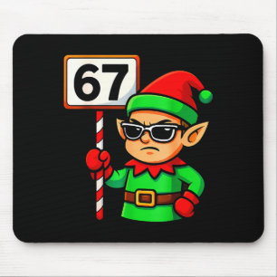 Funny Elf Six Seven 6 7 Meme Christmas Costume 67 Mouse Pad