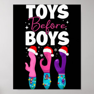 Funny Embarring Toys Before Boys Fun Adult Humour Poster