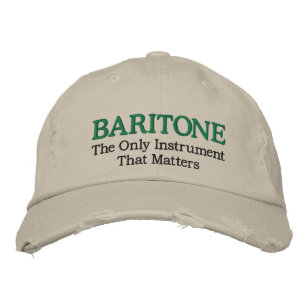 Funny Embroidered Baritone Music Hat