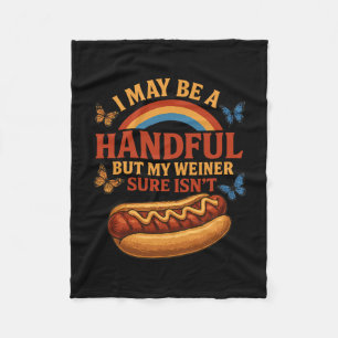 Funny Embyrring Crude Cringey Inappropriate Humor Fleece Blanket