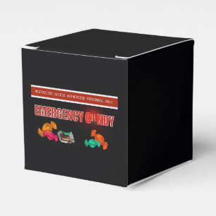 Funny Emergency Candy Construction Theme Favor Box