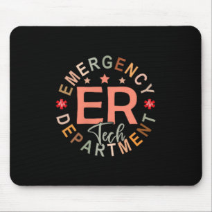 Funny Emergency Department Tech Emergency Room Tec Mouse Pad