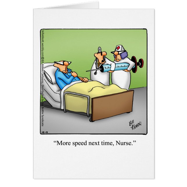 Funny Emergency Nurses Day Card "Spectickles" (Front)