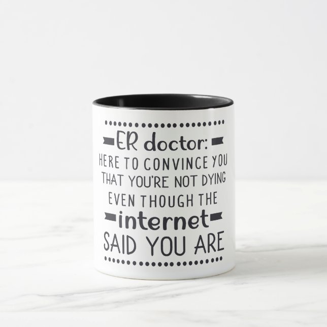 Funny Emergency Room Doctor Mug (Center)