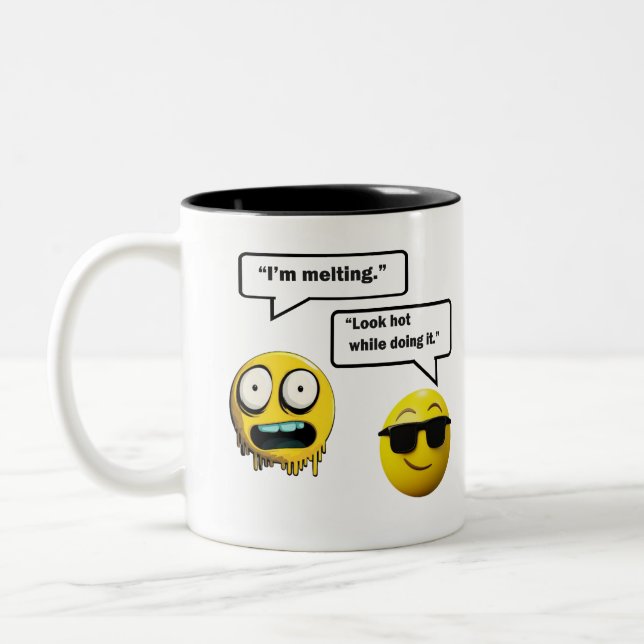 Funny Emoji Coffee Mug  (Left)