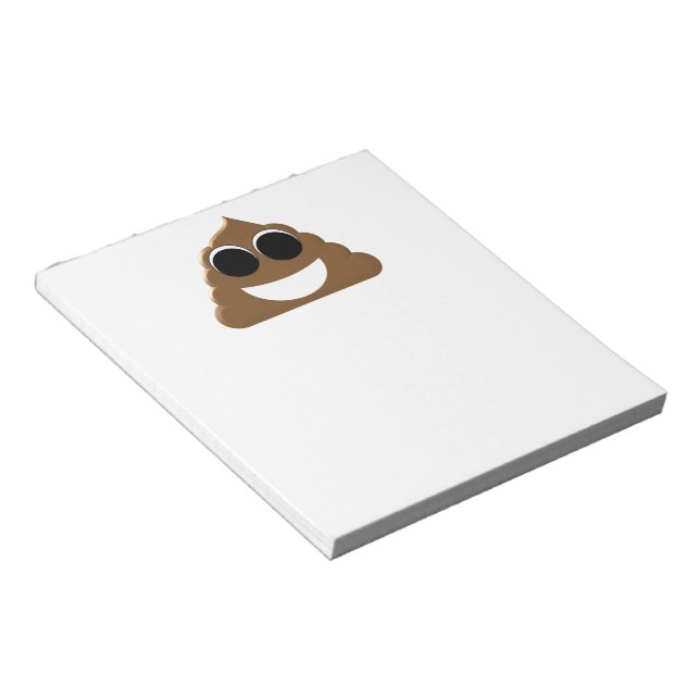 Funny Emoji Poo Notepad (Angled)
