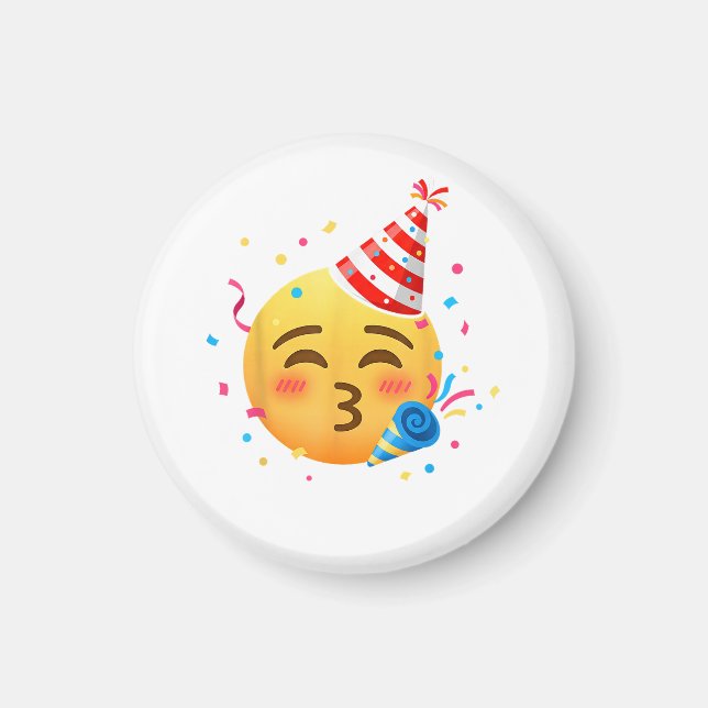 Funny Emoticon Party Magnet (Front)