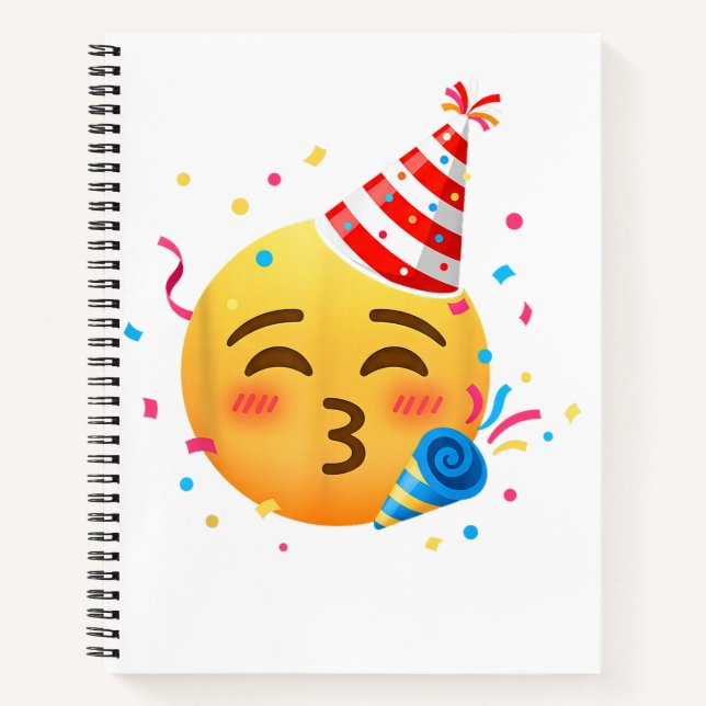 Funny Emoticon Party Notebook (Front)