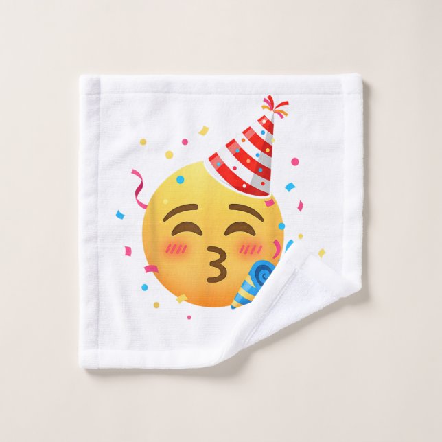 Funny Emoticon Party Wash Cloth (Wash Cloth)