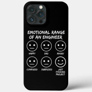  Funny Emotional Range Of An Engineer Fan Faces iPhone 13 Pro Max Case