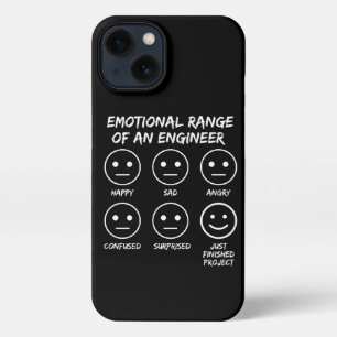  Funny Emotional Range Of An Engineer Fan Faces iPhone 13 Case