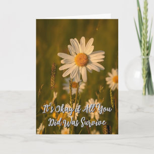 Funny Emotional Support Daisy Card