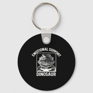 Funny Emotional Suprt Dinosaur  Keychain