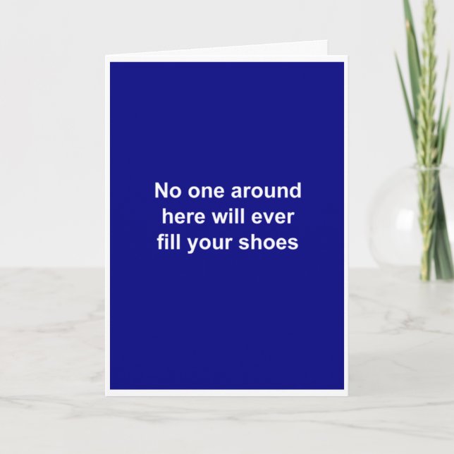 funny employee goodbye card (Front)