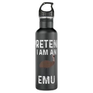 Funny Emu Design Bird Costume Emus  710 Ml Water Bottle