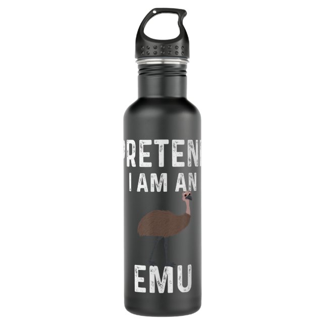 Funny Emu Design Bird Costume Emus  710 Ml Water Bottle (Front)