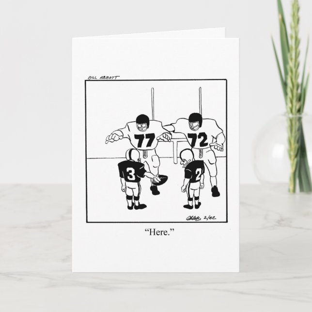 Funny Encouragement Greeting Card (Front)