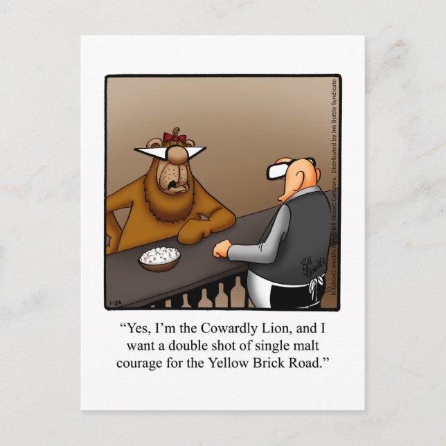 Funny Encouragement Humour Carte postale (Devant)