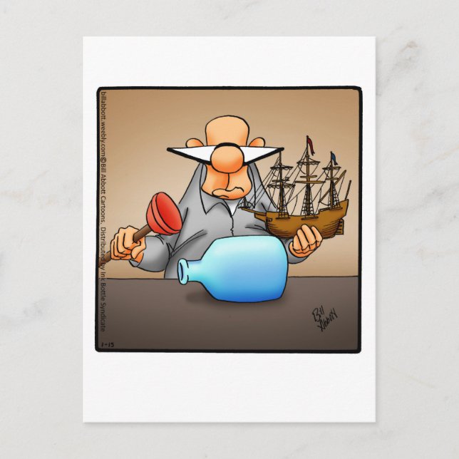 Funny Encouragement Humour Carte postale (Devant)
